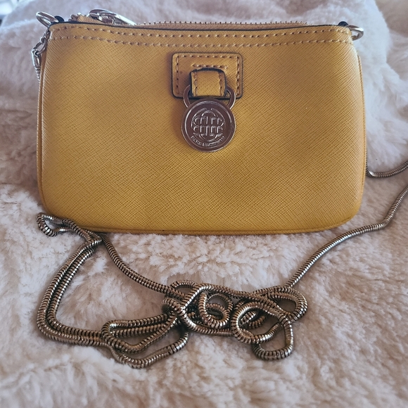 Dana Buchman Yellow Crossbody Bag - Picture 1 of 6